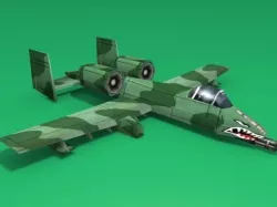 A-10 Thunderbolt II Low-poly 3D model
