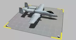 a-10 thunderbolt Low-poly 3D model
