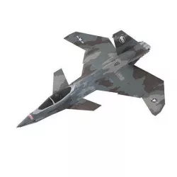 A90 Sanda concept jet fighter Low-poly 3D model