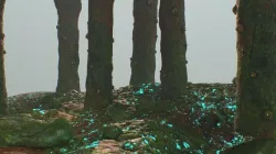 Alien world environment scene  Low-poly 3D model