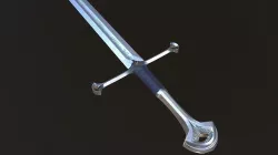 Anduril - Flame of the West Low-poly 3D model