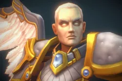 Angelic Warrior Male - Low Poly Hand Painted Low-poly 3D model
