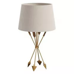 Antique Brass Arrow Accent Lamp Base 3D model