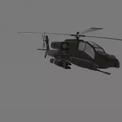 apache attack helicopter 3D model
