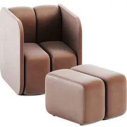 Armchair Bob by Bla Station 3D model