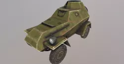 Armored car BA-64 Low-poly 3D model