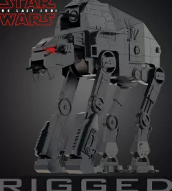 AT-M6 Star Wars All Terrain MegaCaliber Six RIGGED 3D model