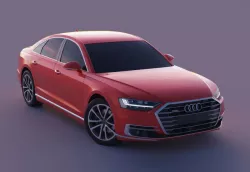 Audi A8 2018 3D model
