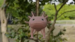 Axolotl  Low-poly 3D model
