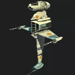 B Wing Star Wars 3D model