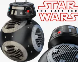 BB-9E Star Wars droid 3D model