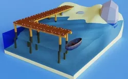 Beach 3D model