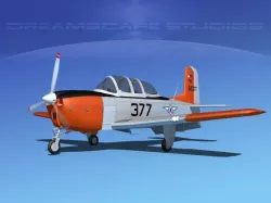 Beechcraft T-34 Mentor Philippines 3D model