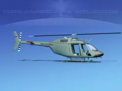 Bell OH-58B Iraqi Air Force 3D model
