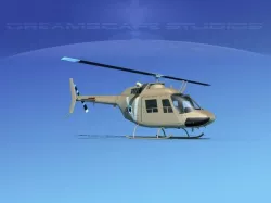 Bell OH-58B Israeli Air Force 3D model