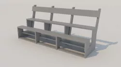 Bench 3D model