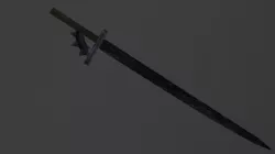 black sword 2   Low-poly 3D model