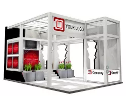 Booth Exhibition Stand a515 3D model