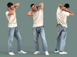 Bored Guy 3D model