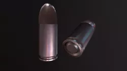 Bullet Low-poly 3D model