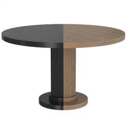 Byron dining table round 3D model