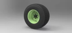 Car wheel 3D model