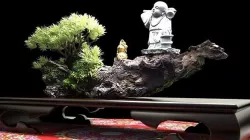 Chinese gourd  with Buddha  monk  3D model