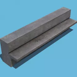 Concrete Bench 3D model