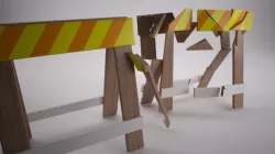 Construction Barrier 3D model