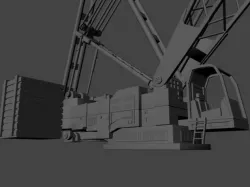 construction crane 3D model