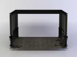 Corridor Low-poly 3D model