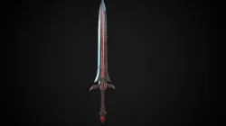 Crow Sword Low-poly 3D model