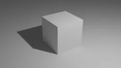 Default cube Low-poly 3D model