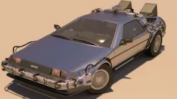 Delorean Back to the Future Part 1 3D model