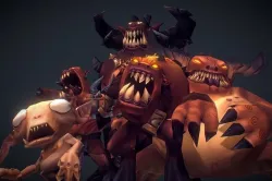 Demon Crew - Low Poly Hand Painted Low-poly 3D model