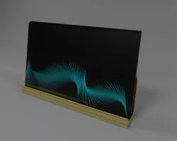 Desktop Business card holder with business cards 3D model