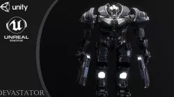 DEVASTATOR Low-poly 3D model