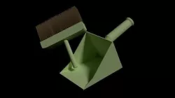 Dust  Broom 3D model