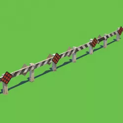 End of Road Marker 3D model