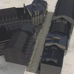 European Street in obj and fbx format 3D model