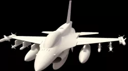 F 16 -4 variants 3D model