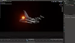 F AS-36 Vampire Next Generation Stealth Jet Fully animated  Low-poly 3D model
