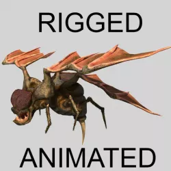 Fly Monster Low-poly 3D model