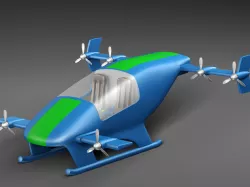 Flying Car Prototype 3D model