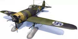 Fokker D-21 - D-XXI - Finnish 3D model