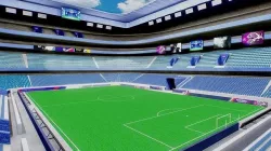 Football Stadium Baked VR AR Ready Low-poly 3D model