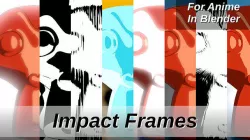 For Anime in Blender - Impact Frames 3D model