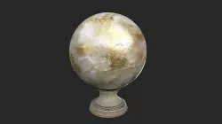 Fortune Teller White Pearl Crystal Ball Low-poly 3D model