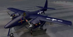 Grumman F7F-1 Tigercat 3D model
