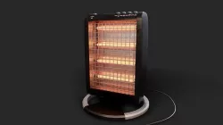 Halogen Heater Low-poly 3D model